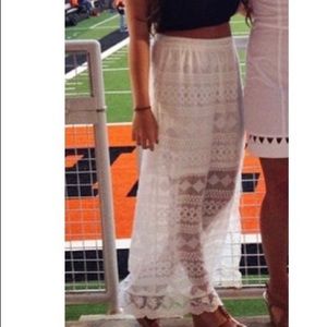 White Lace Skirt